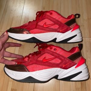 Nike M2K TEKNO Women's Sz 7.5 Sneakers Red/White